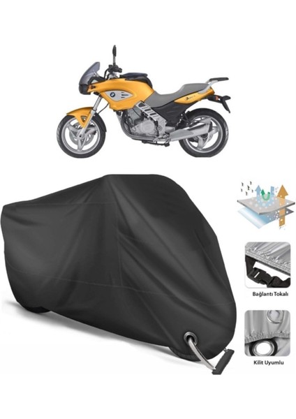Bmw F 650 Cs Motosiklet Branda (Bağlantı, Kilit Uyumlu)-Siyah