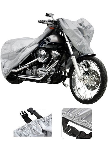 Yuki Yk 150-G Üstad Gri Su Geçirmez Motosiklet Brandası (Kilit Uyumlu) modelleri