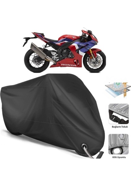 Honda Cbr 1000 Rr-R Fireblade Sp Motosiklet Branda (Bağlantı, Kilit Uyumlu)-Siyah