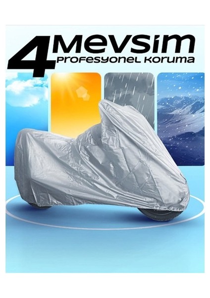Yuki YK125-15 Gri Su Geçirmez Motosiklet Brandası (Kilit Uyumlu) fiyatları