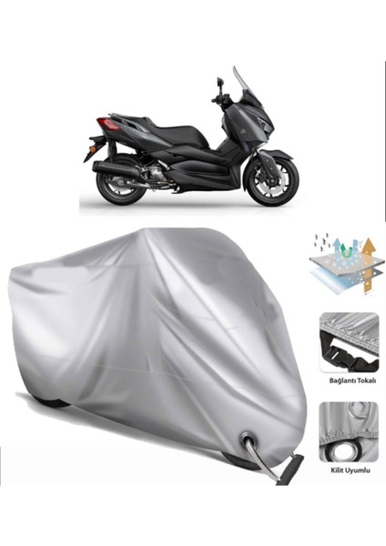 Yamaha X-Max 125 Iron Max Motor Brandası Arka Çanta Uyumlu (Bağlant,kilit Uyumlu)