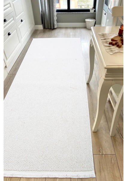 Madrid Home Bej Yumuşak Dokulu Modern Iskandinav Salon Mutfak Koridor Halı