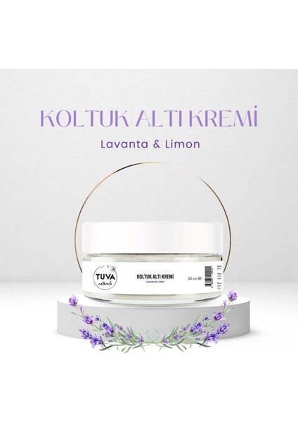 Naturals Koltuk Altı Kremi / Deodorant Lavanta Limon- 1 Adet x 50 ml