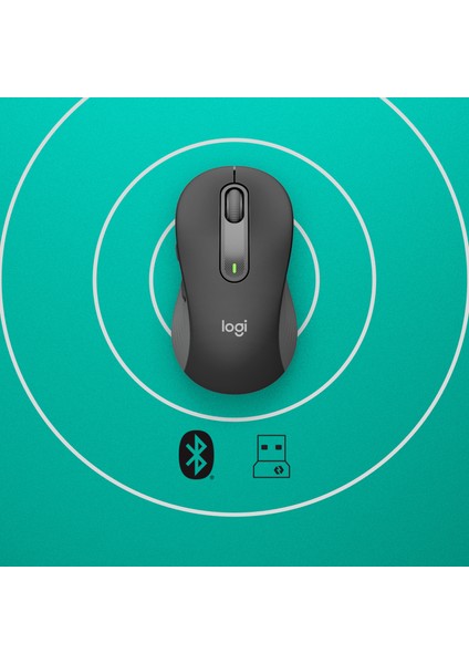Signature M650 For Business Fare Ofis Sağ-El Rf Kablosuz + Bluetooth Optik 4000 Dpı -Siyah 910-006274