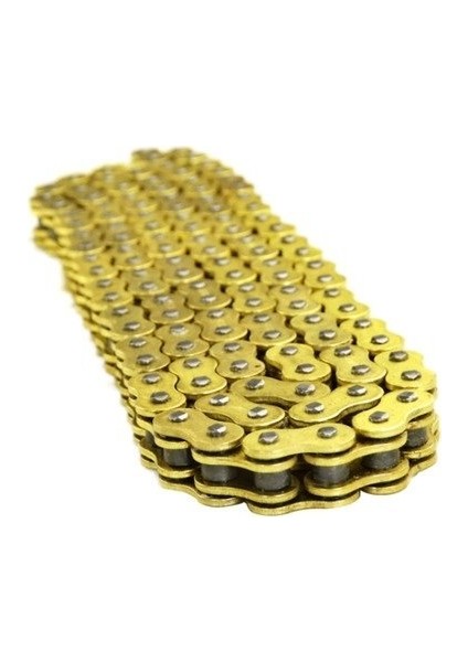 Honda CBF150,CB125E,CB125F,CBR125 R Uyumlu Teker Zinciri 428 /128 Bakla Oringli Gold Zincir-Arasmoto