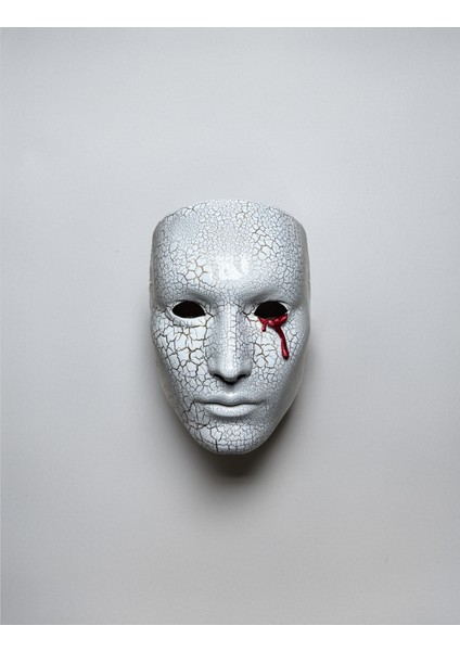 Kanlı Gözyaşı Çatlatma Venedik Maskesi