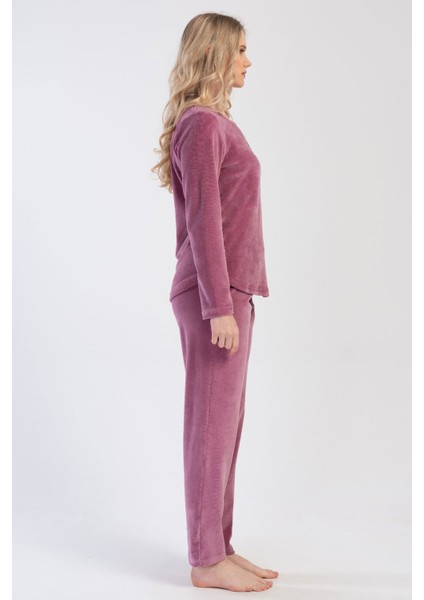 Kadın Kadife Uzun Kol Pijama Takım , 403080 fiyatları