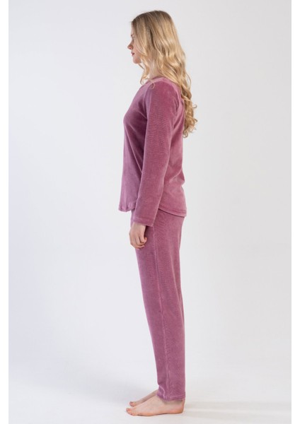Kadın Kadife Uzun Kol Pijama Takım , 403080 modelleri