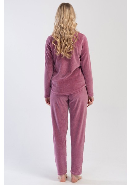 Kadın Kadife Uzun Kol Pijama Takım , 403080 fırsatları