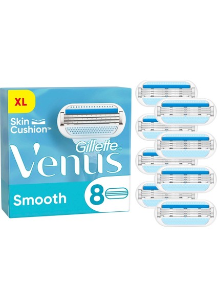 Gillette Venus Smooth Tıraş Yedek Bıçakları 8 Adet