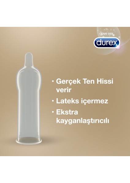 Gerçek Dokunuş Ultra Kaygan Prezervatif 12'li