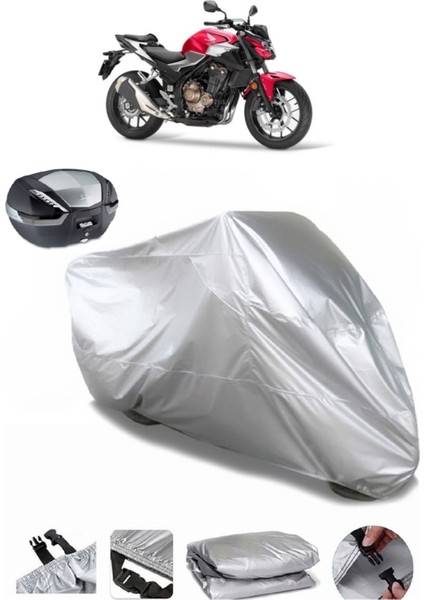 Honda Cbf 500 Arka Çanta Uyumlu Motosiklet Brandası Lüx Kalite Motor Brandası