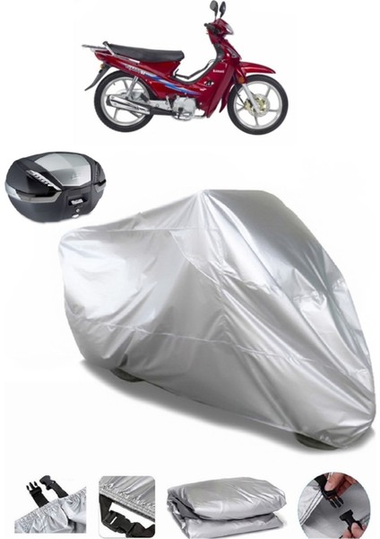 Kanuni Cup 100 Arka Çanta Uyumlu Motosiklet Brandası Lüx Kalite Kalın Yüksek Kalite