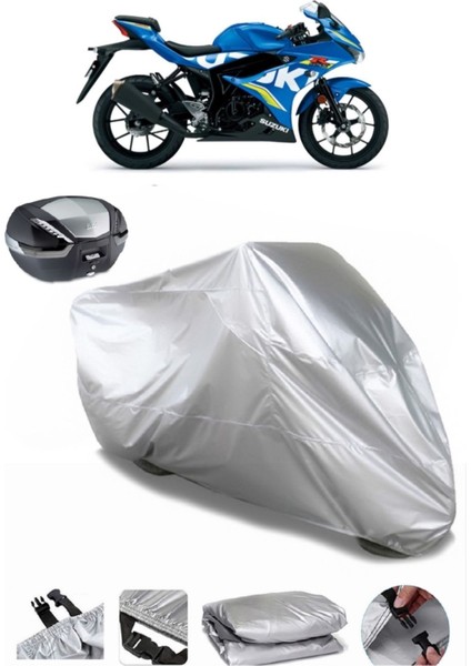 Suzuki Gsx-R 125 Arka Çanta Uyumlu Motosiklet Brandası Lüx Kalite Kalın Yüksek Kalite