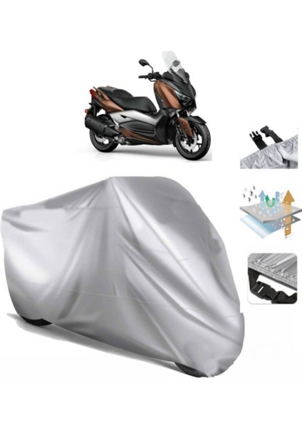 Yamaha X-Max 300 Abs Motosiklet Brandası Arka Çanta Uyumlu (Bağlantı Tokalı)