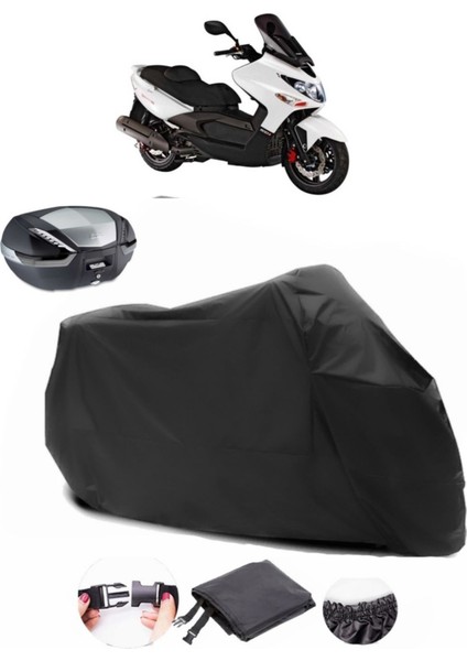 Kymco Xciting 500 Arka Çanta Uyumlu Siyah Motosiklet Branda Su Geçirmez Dayanıklı Kumaş fiyatları