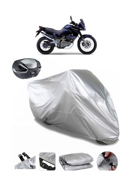 Kawasaki Kle 500 Arka Çanta Uyumlu Motosiklet Brandası Lüx Kalite Kalın Yüksek Kalite