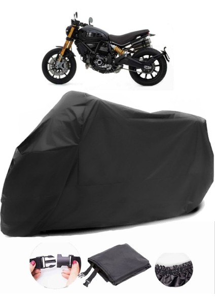 Ducati Scrambler 1100 Sport Siyah Motosiklet Branda Su Geçirmez Dayanıklı Kumaş