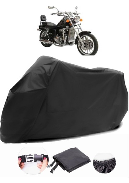 Asya Pars 250 Siyah Motosiklet Branda Su Geçirmez Dayanıklı Kumaş