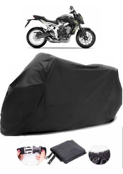 Honda Cb 650 F Siyah Motosiklet Branda Su Geçirmez Dayanıklı Kumaş