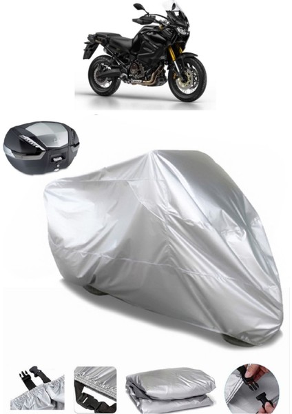 Yamaha Xt 1200Z Super Tenere Arka Çanta Uyumlu Motosiklet Brandası Lüx Kalite Kalın Yüksek Kalite