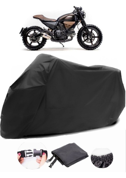Ducati Scrambler Sixty2 Siyah Motosiklet Branda Su Geçirmez Dayanıklı Kumaş
