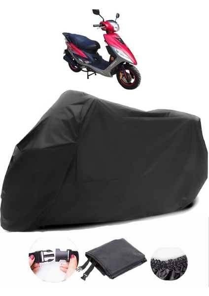 Arora Ar 50-6 Capirossi Siyah Uyumlu Motosiklet Branda Su Geçirmez Dayanıklı Kumaş