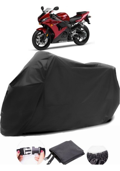 Yamaha Yzf R6S Siyah Motosiklet Branda Su Geçirmez Dayanıklı Kumaş