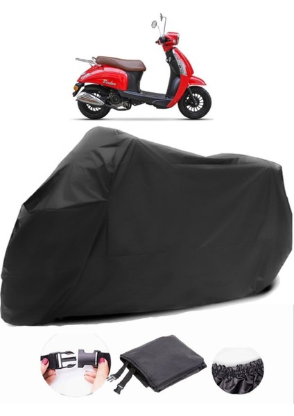 Kanuni Trodon 50 Siyah Motosiklet Branda Su Geçirmez Dayanıklı Kumaş