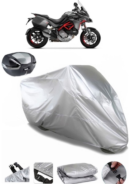 Ducati Multistrada 1260 Touring Pack Arka Çanta Uyumlu Motosiklet Brandası Lüx Kalite Motor Brandası