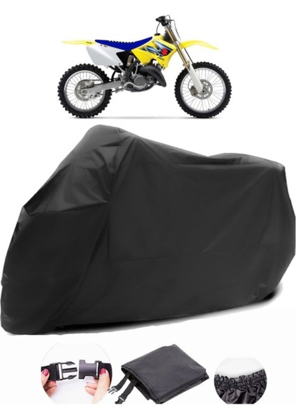 Suzuki Rm 125 Siyah Motosiklet Branda Su Geçirmez Dayanıklı Kumaş