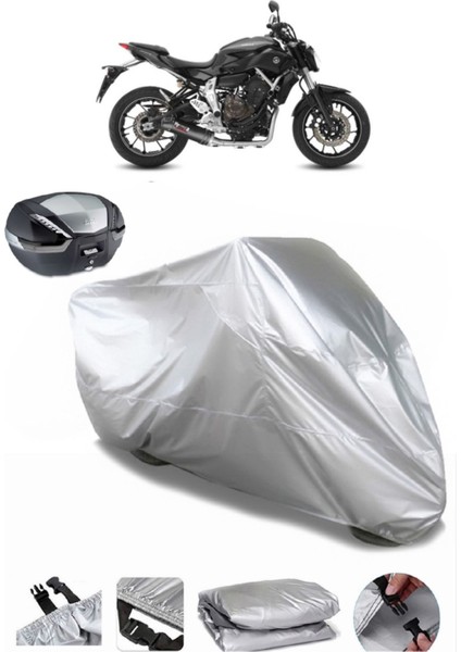 Yamaha Mt-07 Arka Çanta Uyumlu Motosiklet Brandası Lüx Kalite Kalın Yüksek Kalite