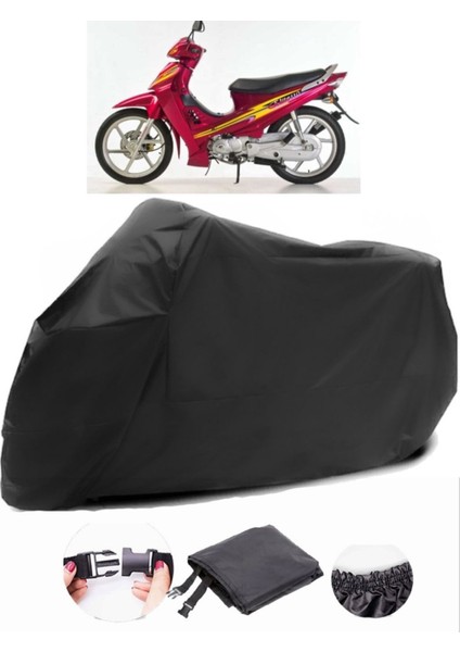Kanuni Elite 100 Siyah Motosiklet Branda Su Geçirmez Dayanıklı Kumaş