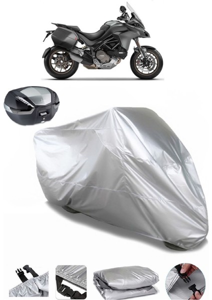 Ducati Multistrada 950 Touring Pack Arka Çanta Uyumlu Motosiklet Brandası Lüx Kalite Motor Brandası