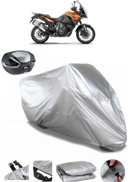 Ktm 1290 Super Adventure S Arka Çanta Uyumlu Motosiklet Brandası Lüx Kalite Kalın Yüksek Kalite