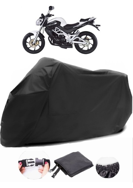 Kanuni Phantom Siyah Motosiklet Branda Su Geçirmez Dayanıklı Kumaş
