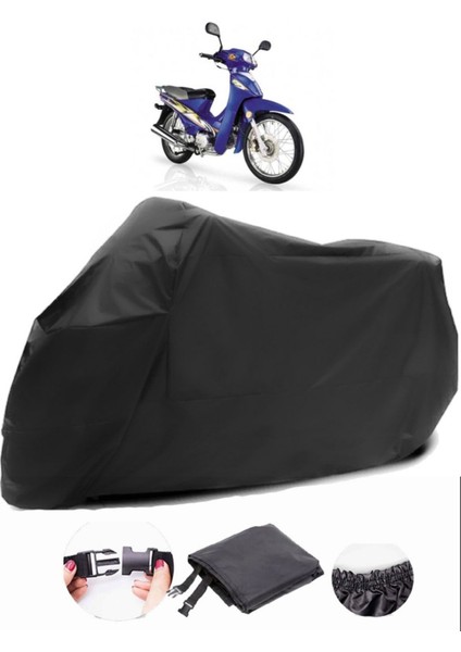Kanuni Tigrina 100 V Siyah Motosiklet Branda Su Geçirmez Dayanıklı Kumaş