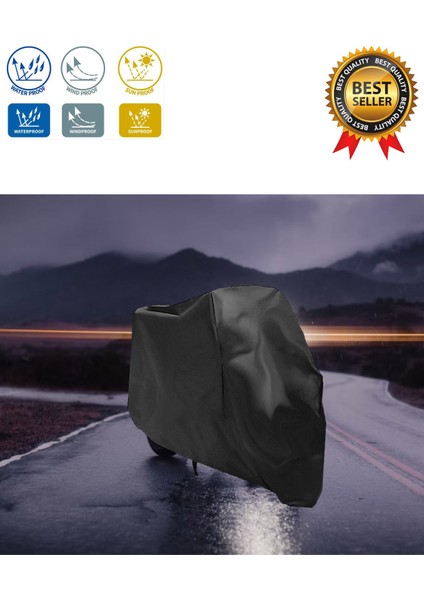 Kuba Ege 100 Siyah Motosiklet Brandası Arka Çanta Uyumlu