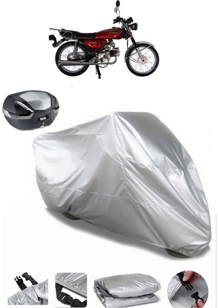 Mondial 100 Ugk Arka Çanta Uyumlu Motosiklet Brandası Lüx Kalite Kalın Yüksek Kalite