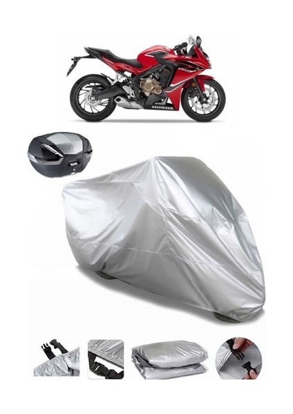 Honda Cbr 650 F Arka Çanta Uyumlu Motosiklet Brandası Lüx Kalite Kalın Yüksek Kalite