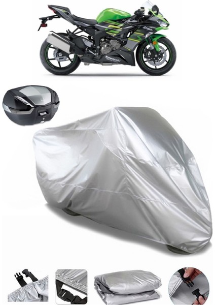 Kawasaki Ninja Zx-6r Arka Çanta Uyumlu Motosiklet Brandası Lüx Kalite Kalın Yüksek Kalite