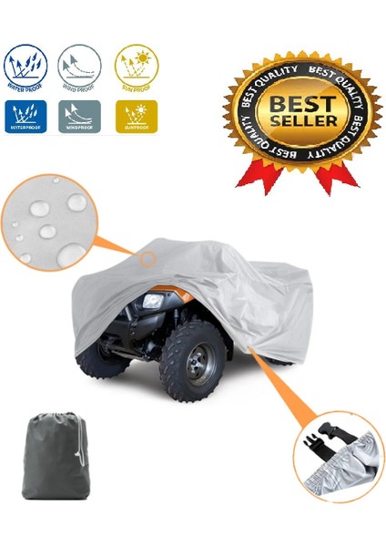 Kuba Mc 220 Su Geçirmez Atv Brandası Gri