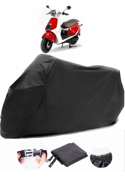 Daelim Aroma 125 Siyah Motosiklet Branda Su Geçirmez Dayanıklı Kumaş