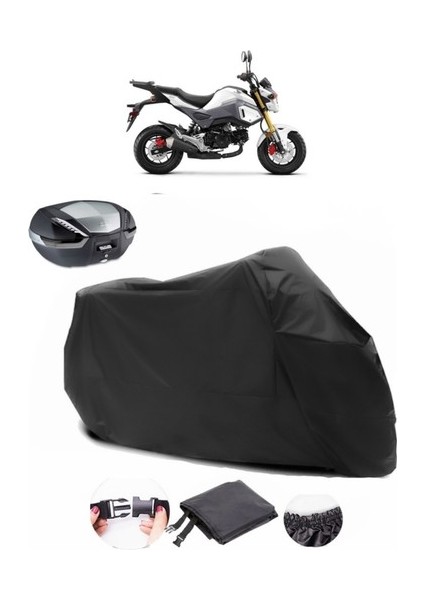 Honda Msx 125 Arka Çanta Uyumlu Siyah Motosiklet Branda Su Geçirmez Dayanıklı Kumaş