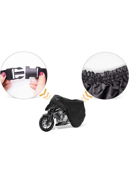 Piaggio Mp3 300 Uyumlu Motosiklet Brandası Motor Branda-Siyah