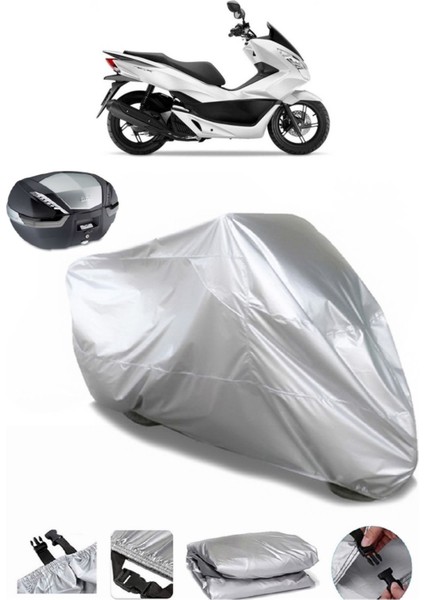 Honda Pcx 150 Arka Çanta Uyumlu Motosiklet Brandası Lüx Kalite Motor Brandası