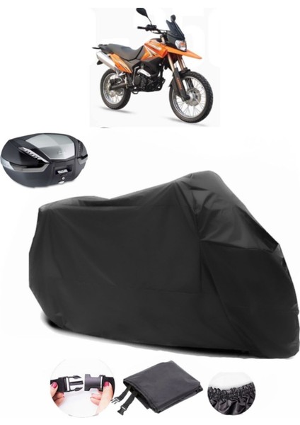 Kadırga KD-250GY Arka Çanta Uyumlu Siyah Motosiklet Branda Su Geçirmez Dayanıklı Kumaş fiyatları