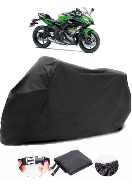 Kawasaki Ninja 650 Krt Edition Siyah Motosiklet Branda Su Geçirmez Dayanıklı Kumaş