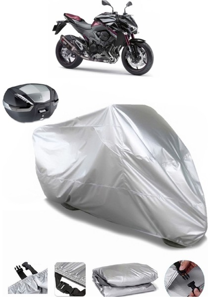 Kawasaki Z 800 Arka Çanta Uyumlu Motosiklet Brandası Lüx Kalite Kalın Yüksek Kalite