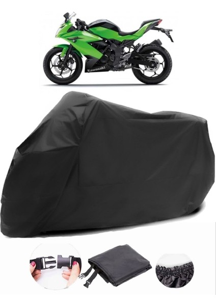 Kawasaki Ninja 250SL Siyah Motosiklet Branda Su Geçirmez Dayanıklı Kumaş